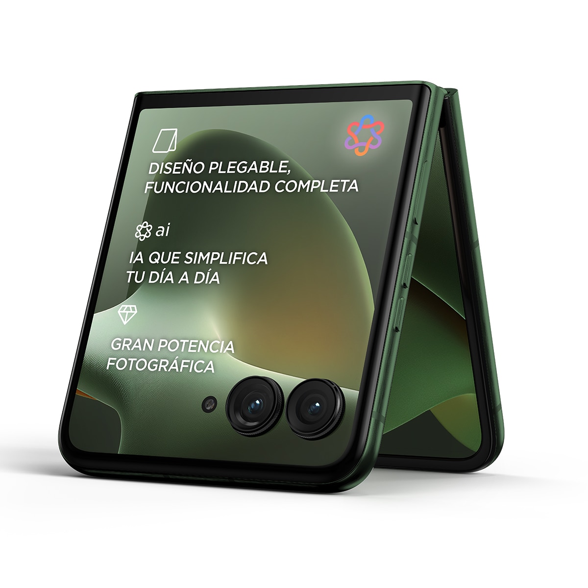 Motorola razr 70 Plus 12GB + 512GB Mountain View móvil libre Verde-4