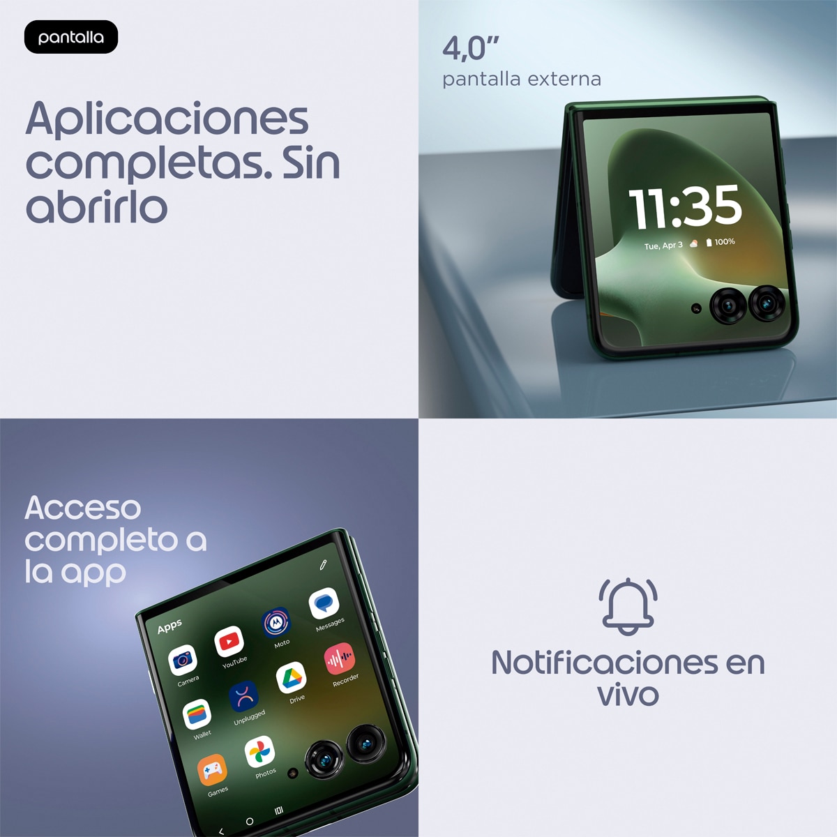Motorola razr 70 Plus 12GB + 512GB Mountain View móvil libre Verde-7