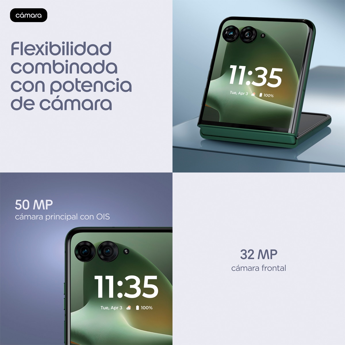 Motorola razr 70 Plus 12GB + 512GB Mountain View móvil libre Verde-9