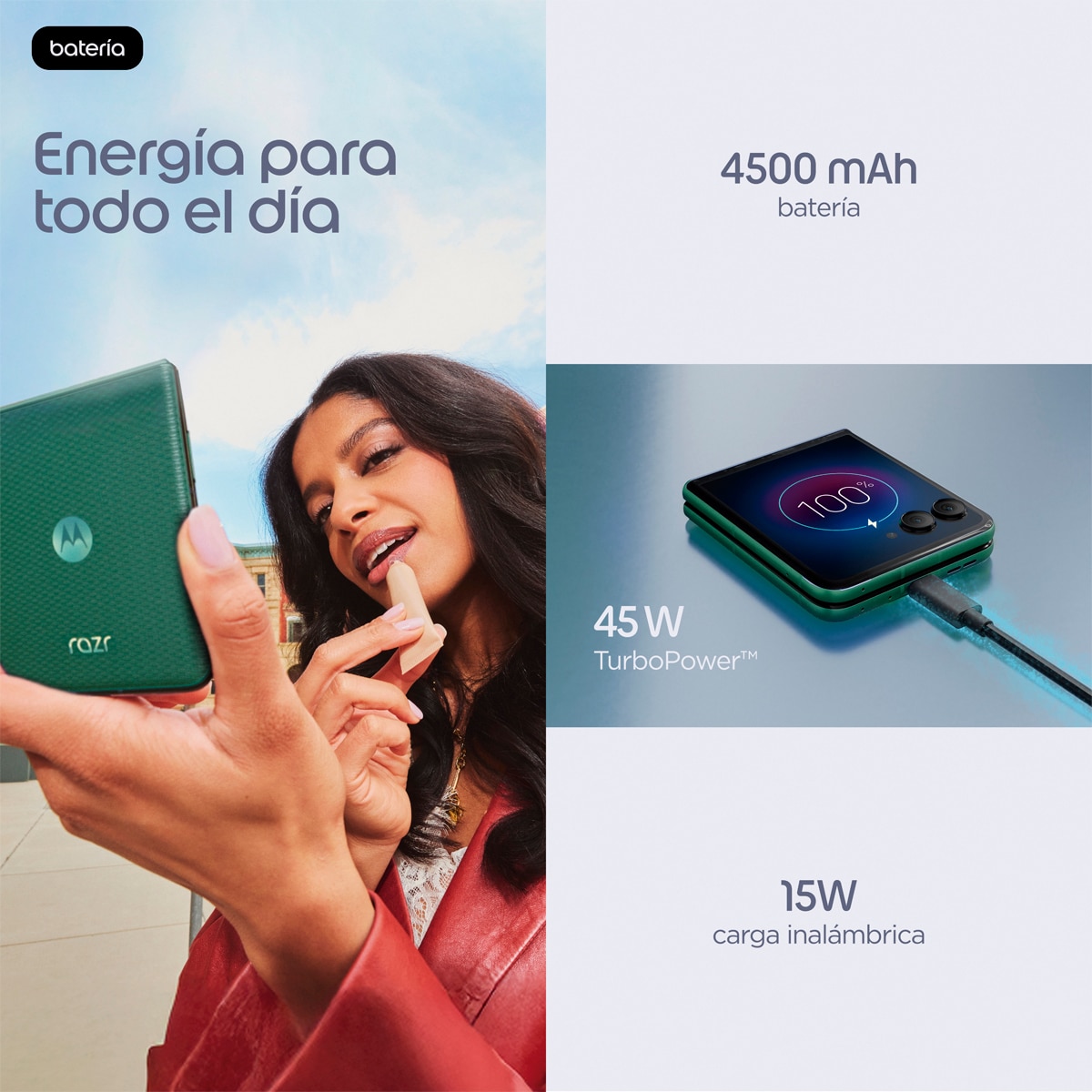 Motorola razr 70 Plus 12GB + 512GB Mountain View móvil libre Verde-10