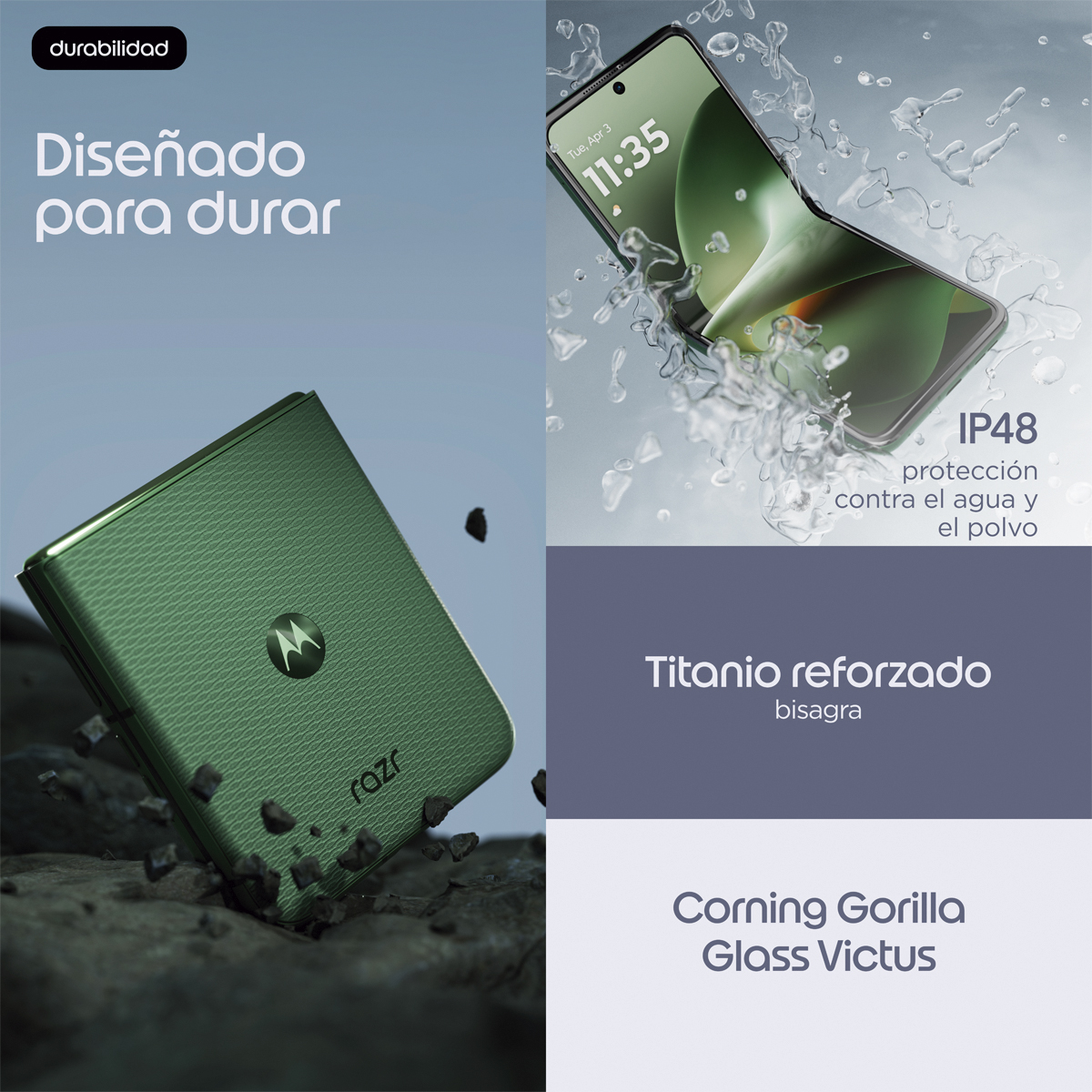 Motorola razr 70 Plus 12GB + 512GB Mountain View móvil libre Verde-11