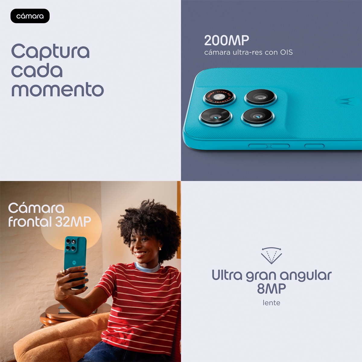 Móvil Motorola moto g87 6,78" MediaTek Dimensity 6400 Azul-4