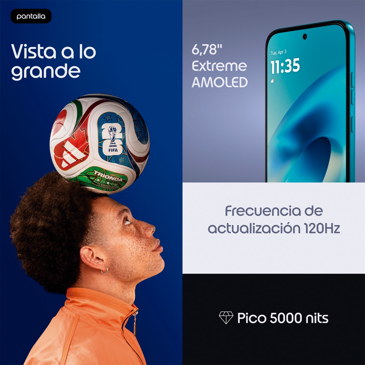 Móvil Motorola moto g87 6,78" MediaTek Dimensity 6400 Azul-5