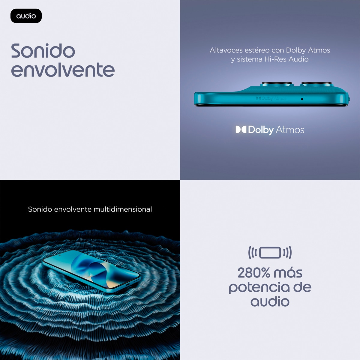 Móvil Motorola moto g87 6,78" MediaTek Dimensity 6400 Azul-7