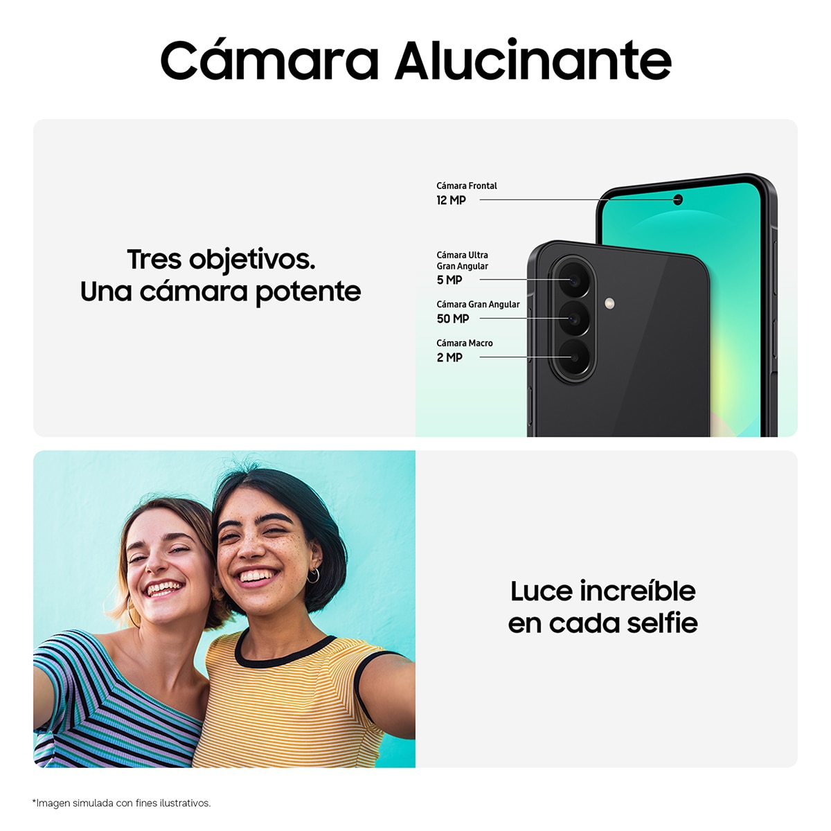 Móvil Samsung Galaxy A27 6,7" Qualcomm Snapdragon 6 Gen3 Azul-5