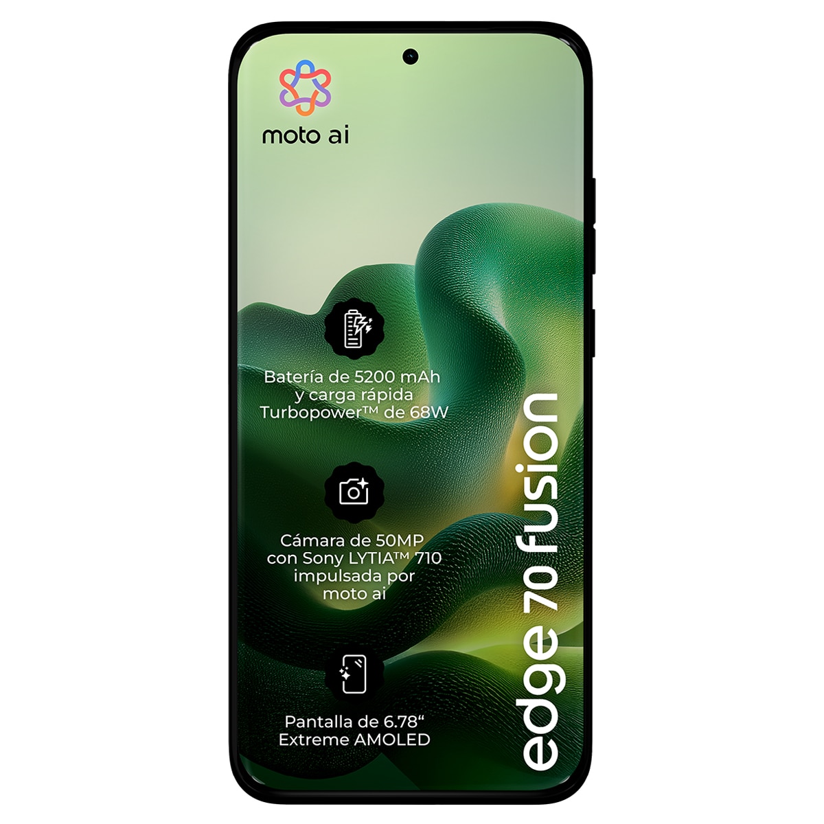 Móvil Motorola Edge 70 Fusion Power 6,78" Qualcomm Snapdragon 7s Gen 3 - Sporting Green 256 GB + 8 GB RAM Sporting Green-2