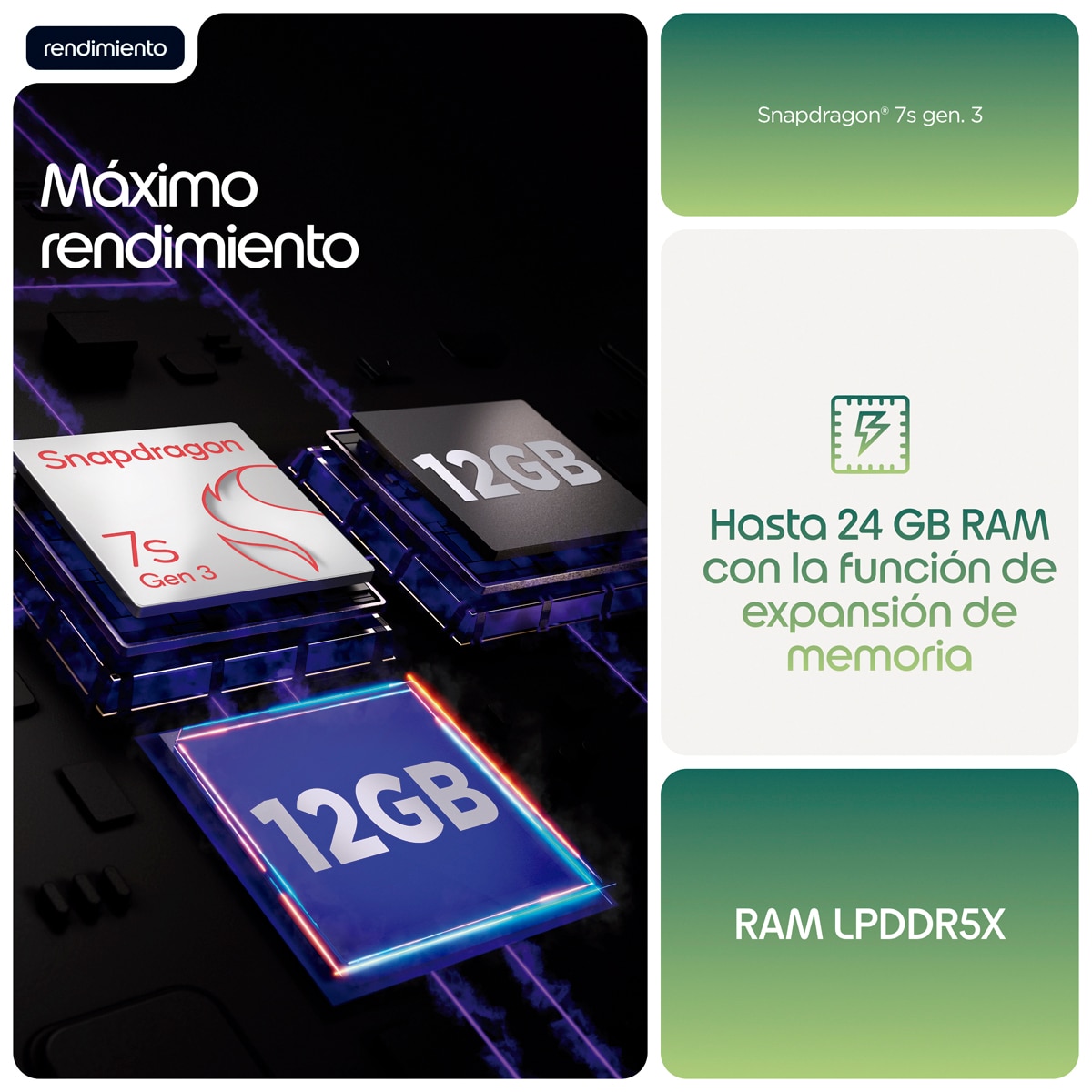 Móvil Motorola Edge 70 Fusion Power 6,78" Qualcomm Snapdragon 7s Gen 3 - Sporting Green 256 GB + 8 GB RAM Sporting Green-7
