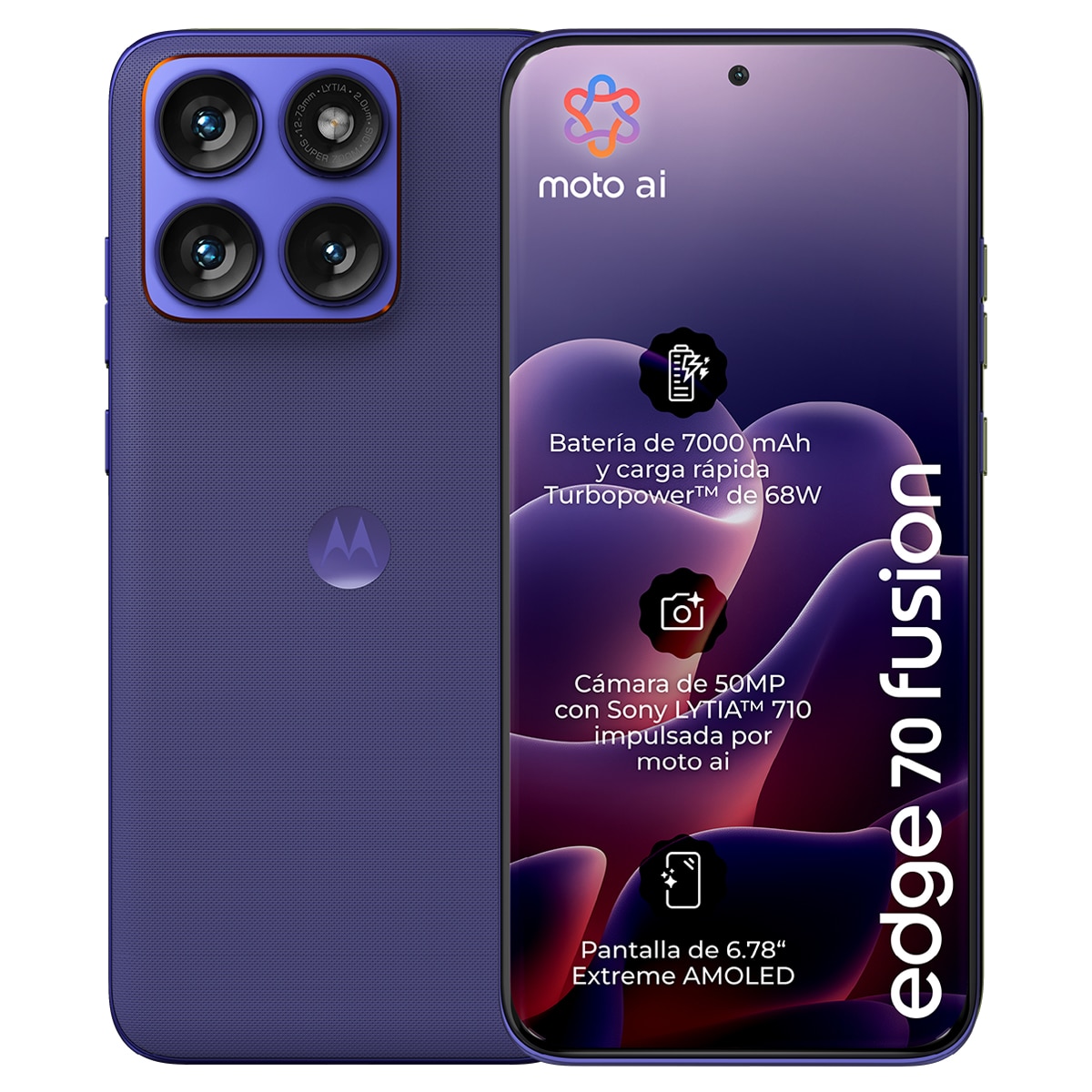 Móvil Motorola Edge 70 Fusion Power 6,78" Qualcomm Snapdragon 7s Gen 3 - Orient Blue 256 GB + 8 GB RAM Orient Blue-1