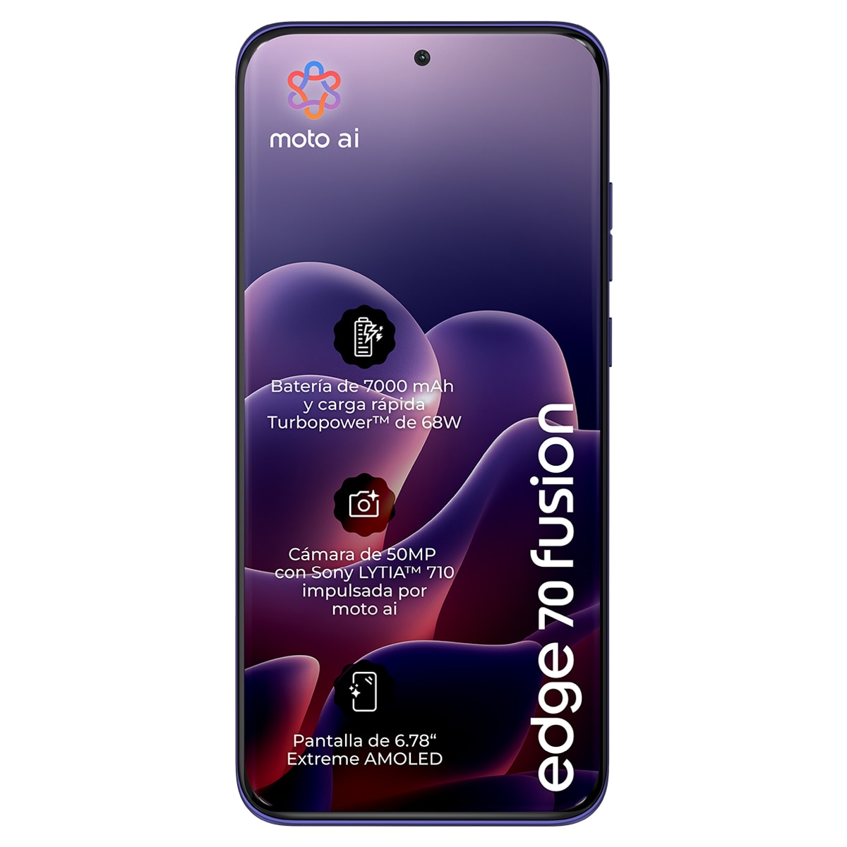 Móvil Motorola Edge 70 Fusion Power 6,78" Qualcomm Snapdragon 7s Gen 3 - Orient Blue 256 GB + 8 GB RAM Orient Blue-2