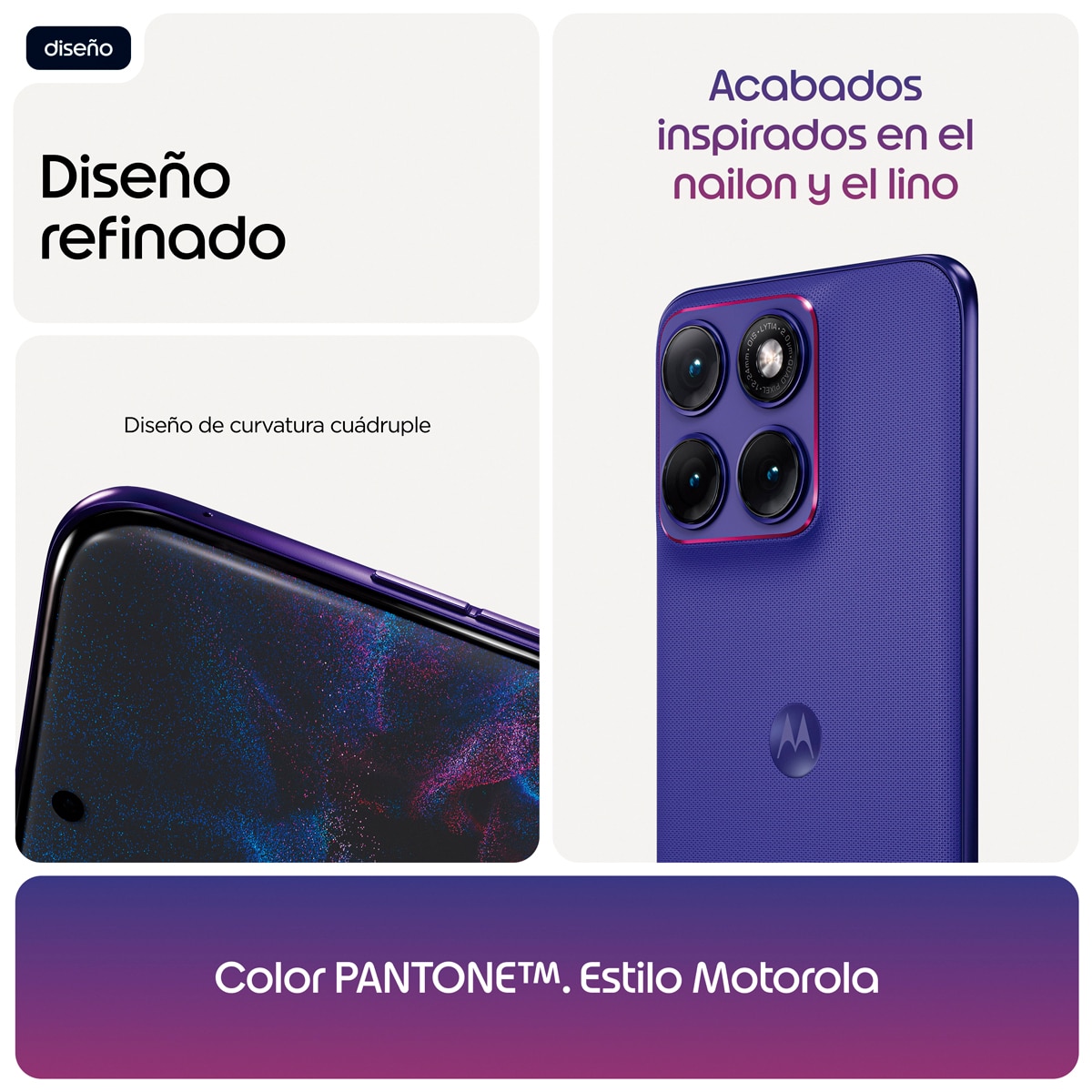 Móvil Motorola Edge 70 Fusion Power 6,78" Qualcomm Snapdragon 7s Gen 3 - Orient Blue 256 GB + 8 GB RAM Orient Blue-6