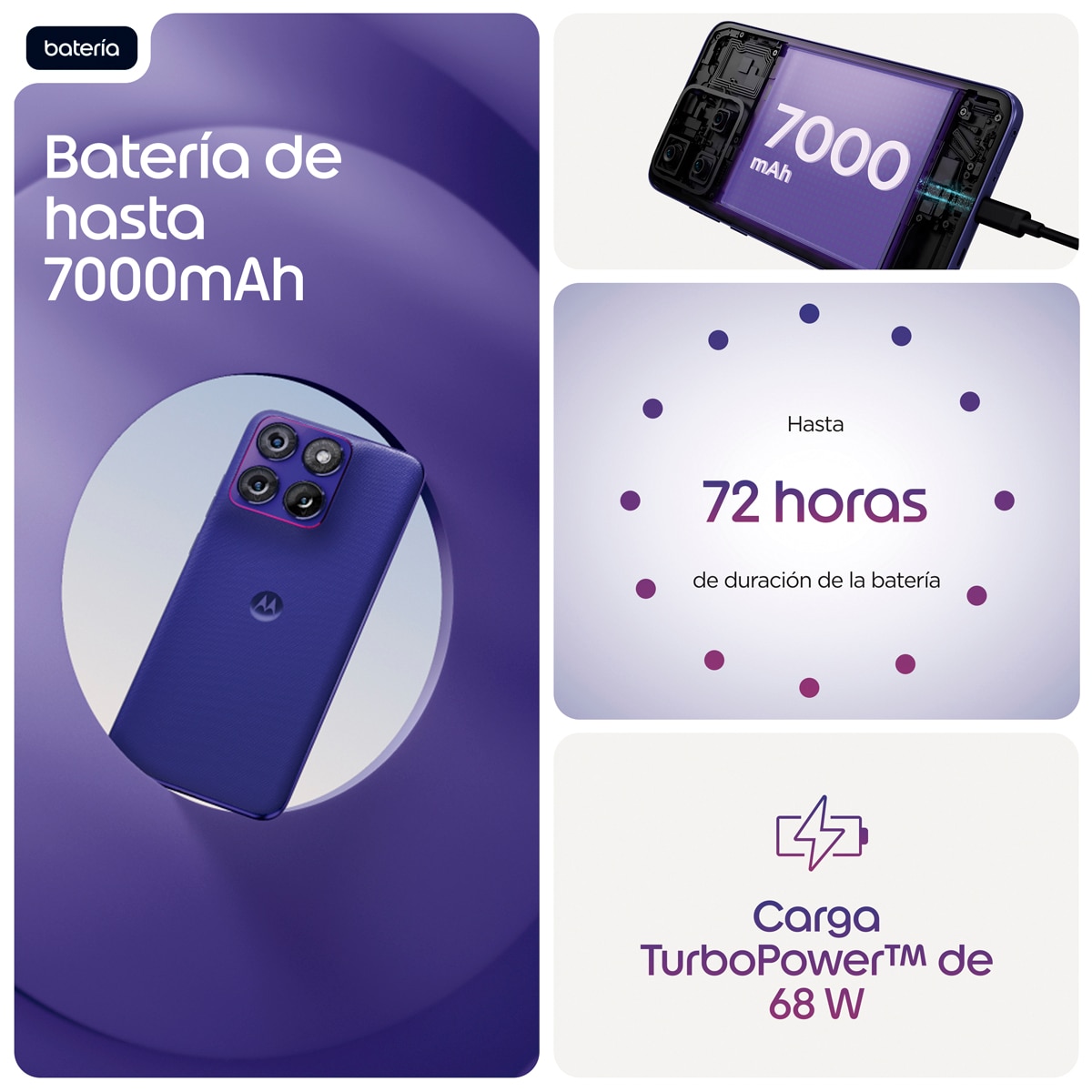 Móvil Motorola Edge 70 Fusion Power 6,78" Qualcomm Snapdragon 7s Gen 3 - Orient Blue 256 GB + 8 GB RAM Orient Blue-9