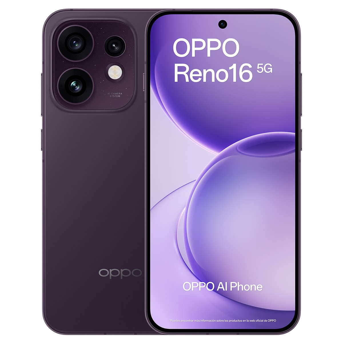 Móvil Oppo Reno 16 6,32" 5G Snapdragon 7 Gen.4S +Auriculares Oppo Enco X3S +Cargador 80W - Negro 512 GB + 8 GB RAM Negro-2