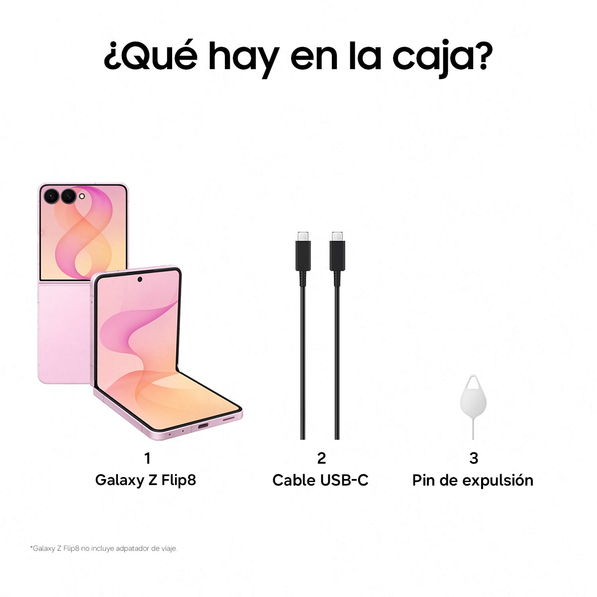 Móvil Samsung Galaxy Z Flip8 6,9" Exynos 2600 - Rosa 256 GB + 12 GB RAM Rosa-8