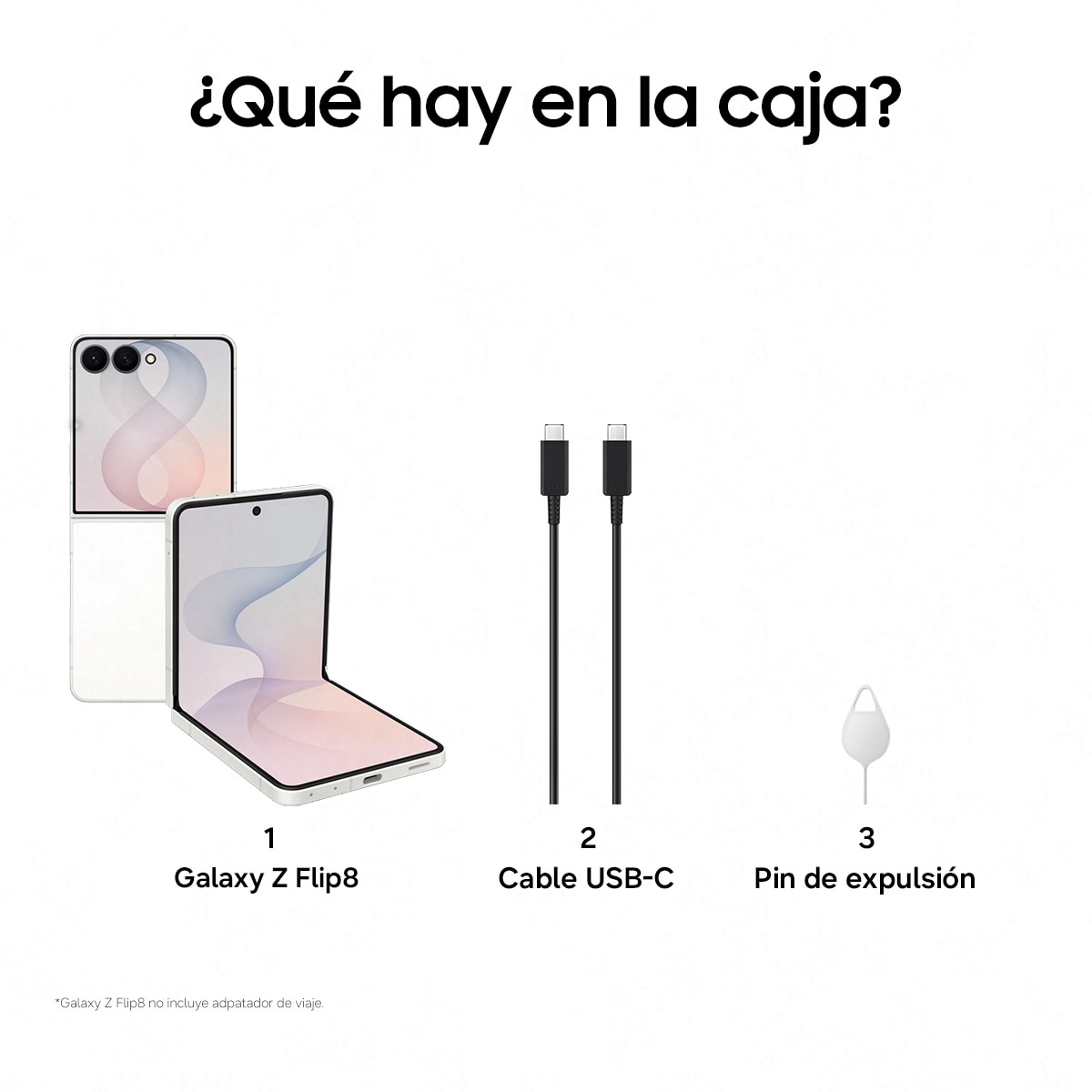 Móvil Samsung Galaxy Z Flip8 6,9" Exynos 2600 Crema-8