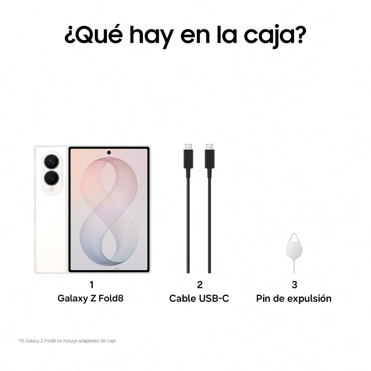 Móvil Samsung Galaxy Z Fold8 7,6" Snapdragon 8 Elite - Blanco 256 GB + 12 GB RAM Blanco-8
