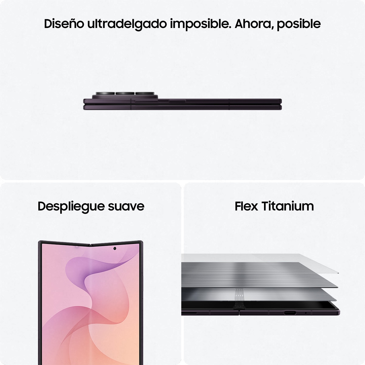 Móvil Samsung Galaxy Z Fold8 Ultra 8" Snapdragon 8 Elite - Violeta Nocturno 256 GB + 12 GB RAM Violeta Nocturno-4