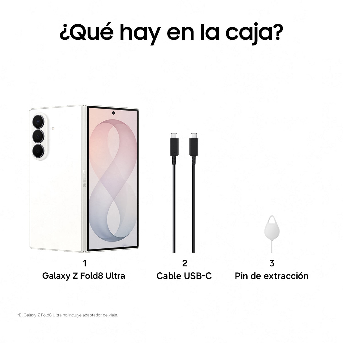 Móvil Samsung Galaxy Z Fold8 Ultra 8" Snapdragon 8 Elite - Blanco 1 TB + 16 GB RAM Blanco-8