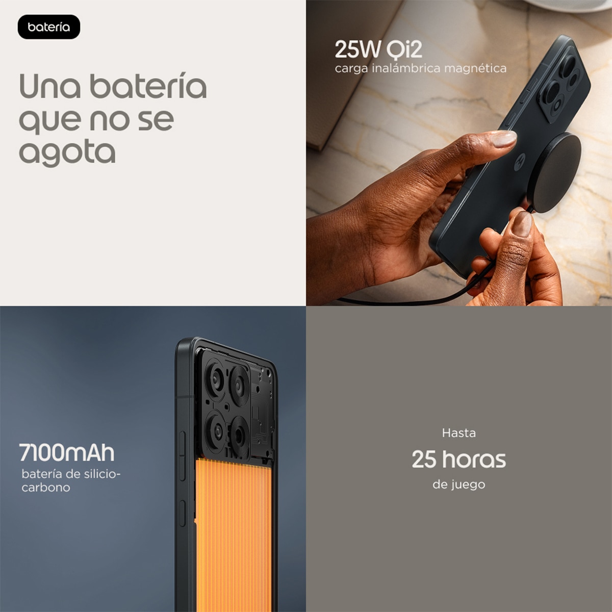 Móvil Motorola moto edge 70 Max 6,82" Snapdragon 8 Gen 5 - Negro 256 GB + 8 GB RAM Negro-10