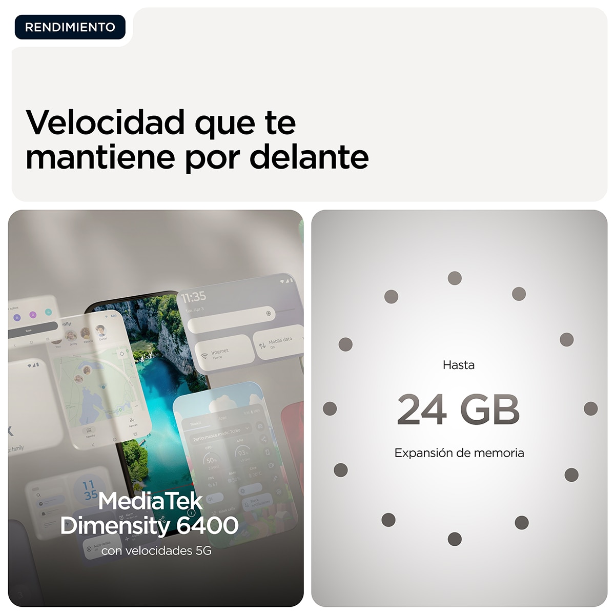 Móvil Motorola moto g77 5G 8GB + 512GB 6,78" MediaTek Dimensity 6400 - Pantone Black Olive 512 GB + 8 GB RAM Pantone Black Olive-12