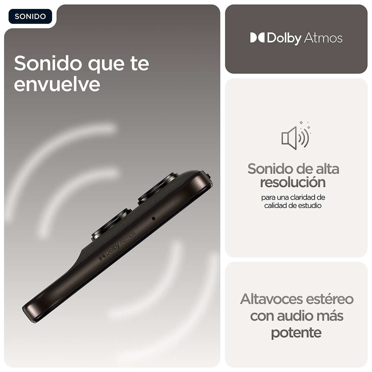 Móvil Motorola moto g77 5G 8GB + 512GB 6,78" MediaTek Dimensity 6400 - Pantone Black Olive 512 GB + 8 GB RAM Pantone Black Olive-14