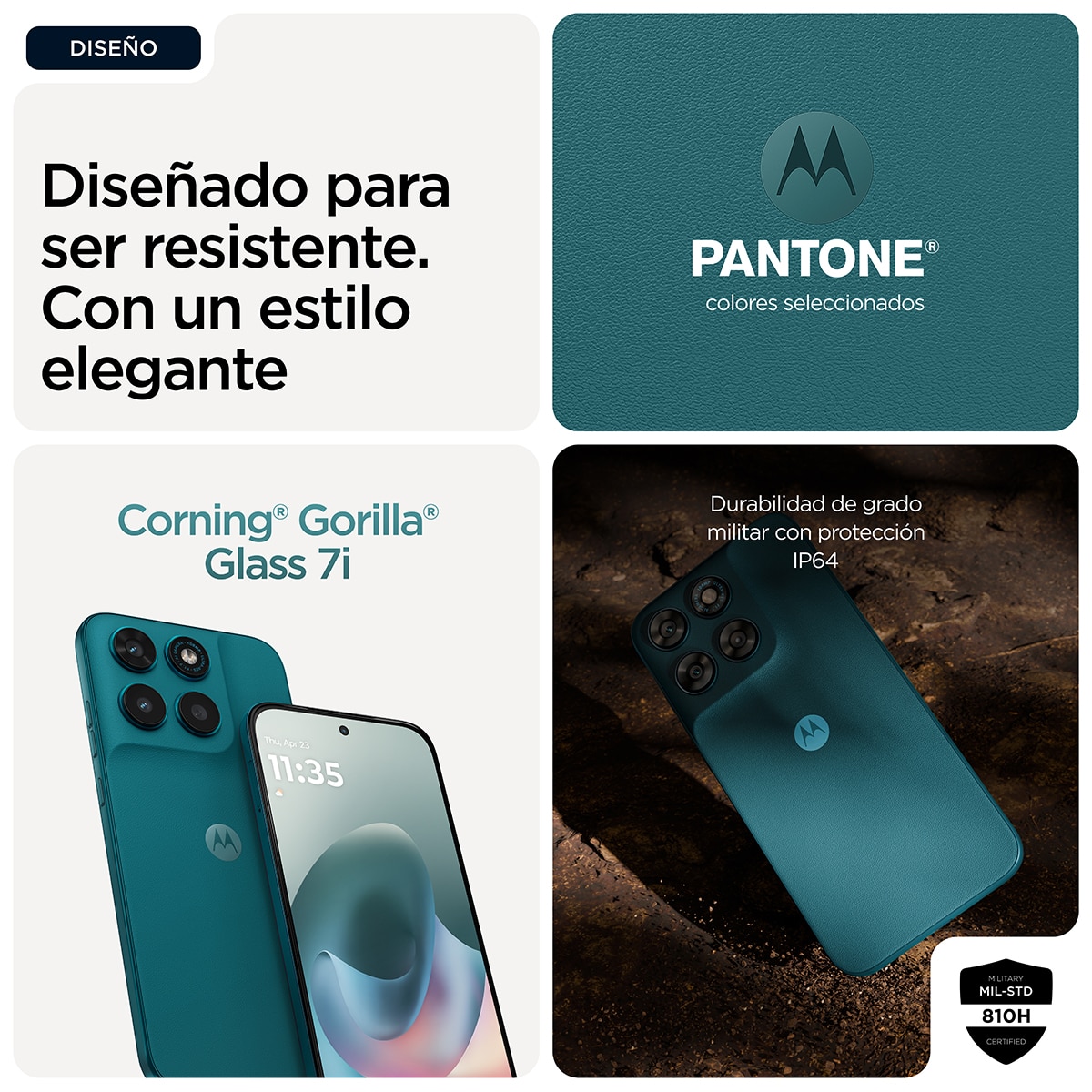 Móvil Motorola moto g77 5G 8GB + 512GB 6,78" MediaTek Dimensity 6400 - Pantone Shaded Spruce 512 GB + 8 GB RAM Pantone Shaded Spruce-11