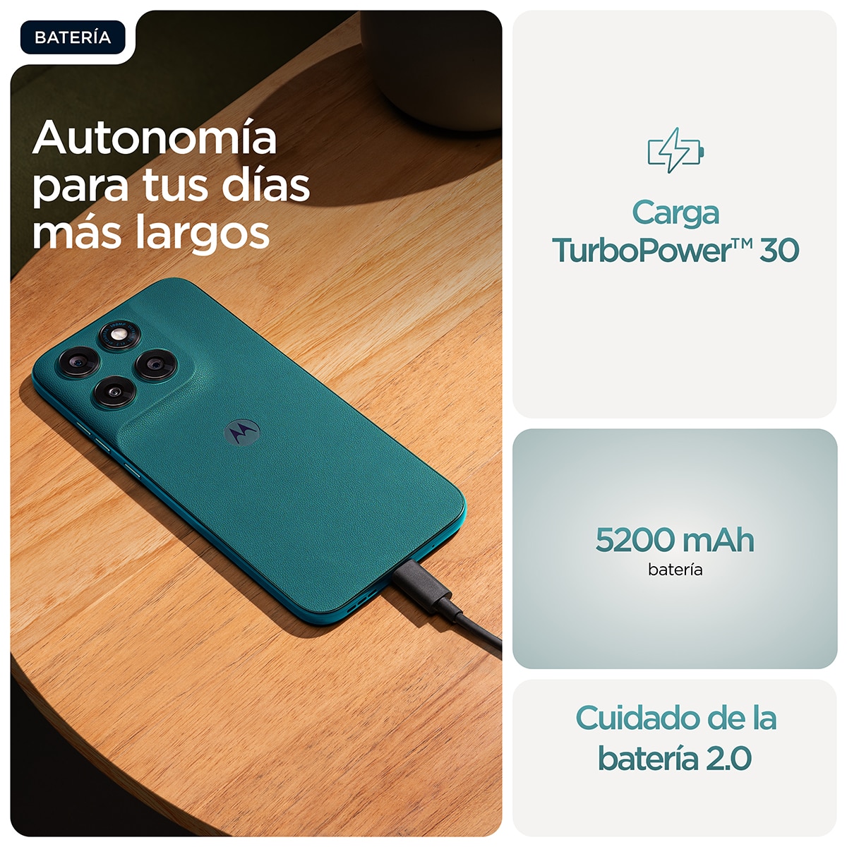 Móvil Motorola moto g77 5G 8GB + 512GB 6,78" MediaTek Dimensity 6400 - Pantone Shaded Spruce 512 GB + 8 GB RAM Pantone Shaded Spruce-13