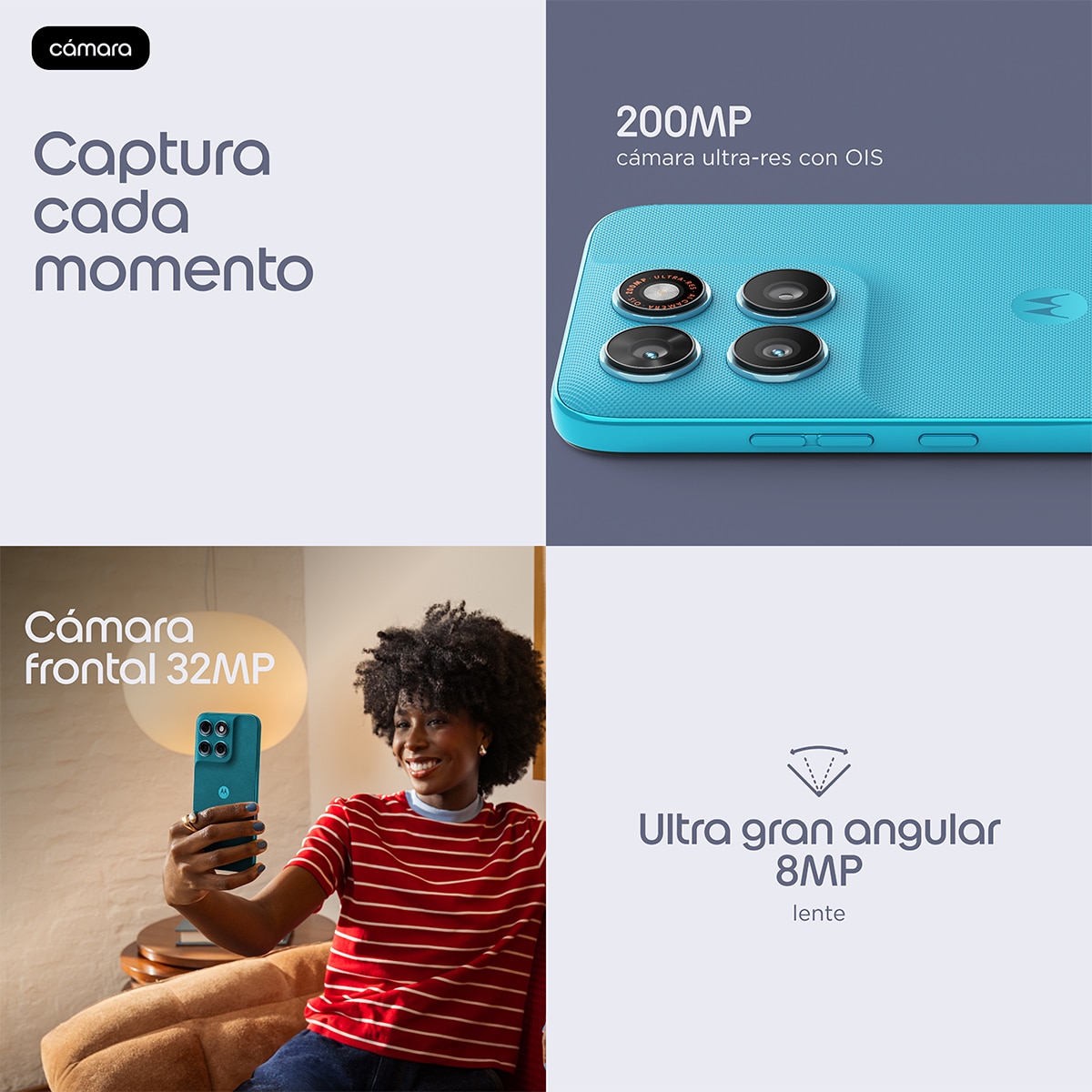 Móvil Motorola Moto g87 6,78" MediaTek Dimensity 6400 Pantone Blue Atoll-10