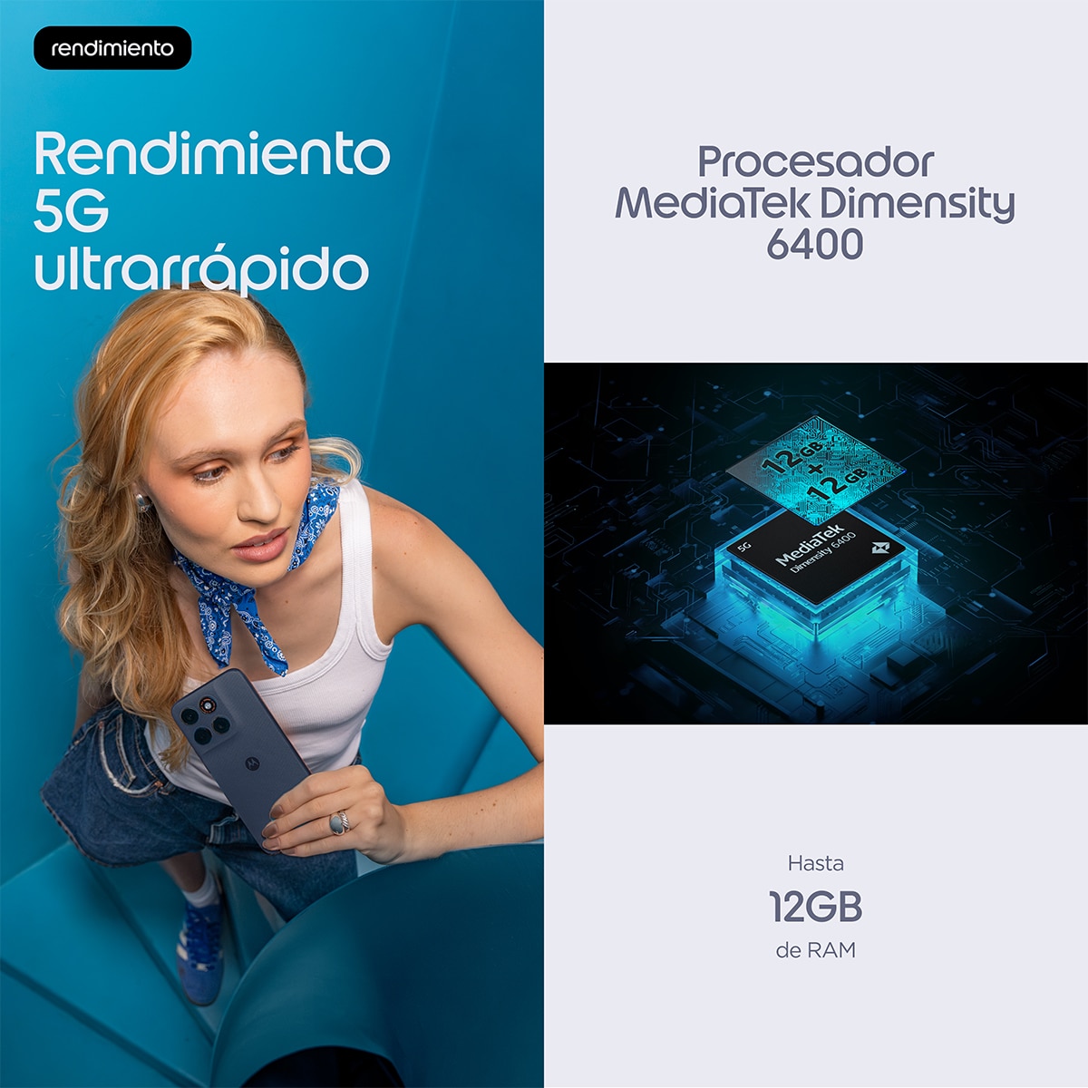 Móvil Motorola Moto g87 6,78" MediaTek Dimensity 6400 - Pantone Overture 256 GB + 12 GB RAM Pantone Overture-9
