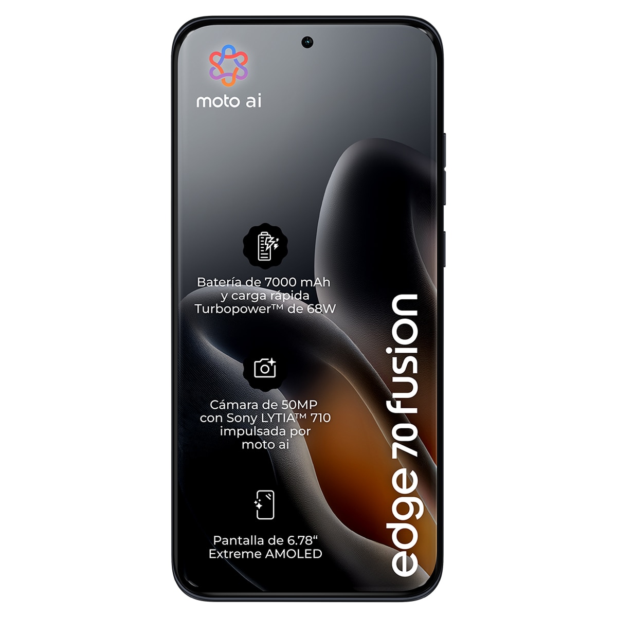 Imagen 3 de Móvil Motorola Edge 70 Fusion Power 6,78" Qualcomm Snapdragon 7s Gen 3 + Auriculares - Violeta 256 GB + 12 GB RAM Violeta