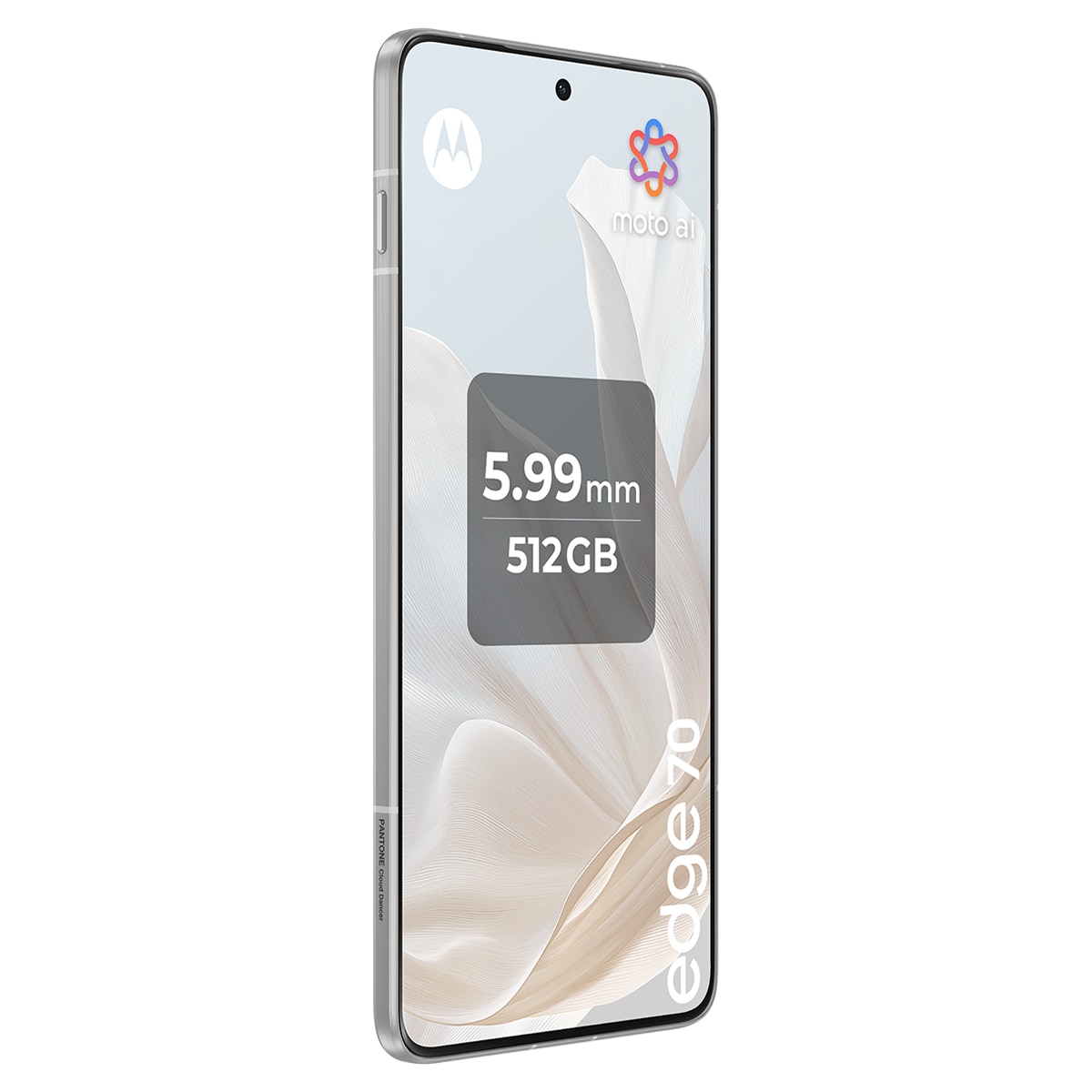 Imagen 5 de Móvil Motorola edge 70 6,67" Snapdragon 7 Gen. 4 - Pantone Cloud Dancer 512 GB + 12 GB RAM Pantone Cloud Dancer