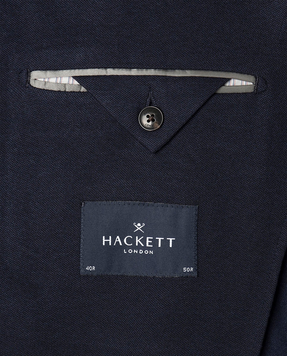 Casaco sem Forro e de Malha Elástica Tamanhos Grandes Azul-3