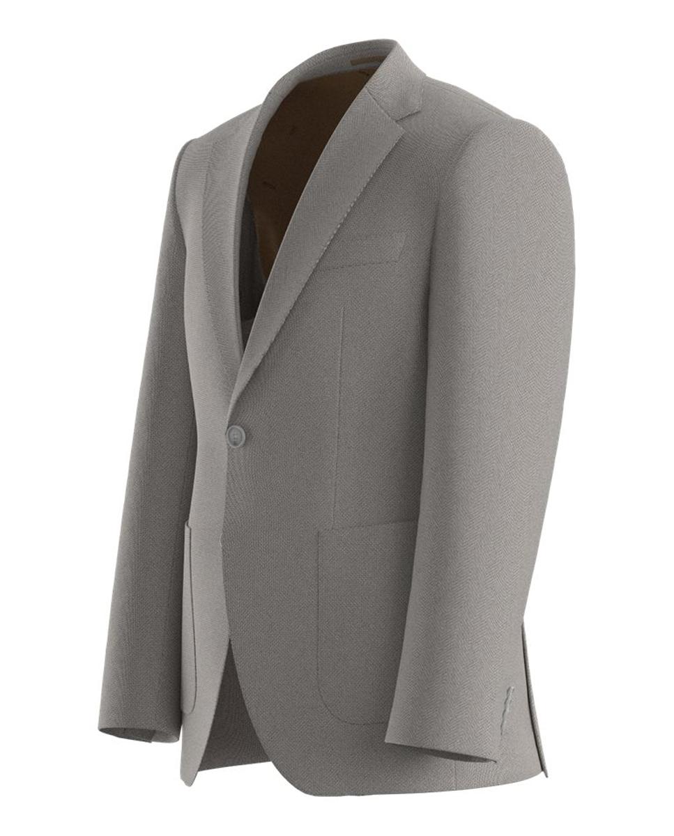Blazer de Tamanhos Grandes. Bege-3