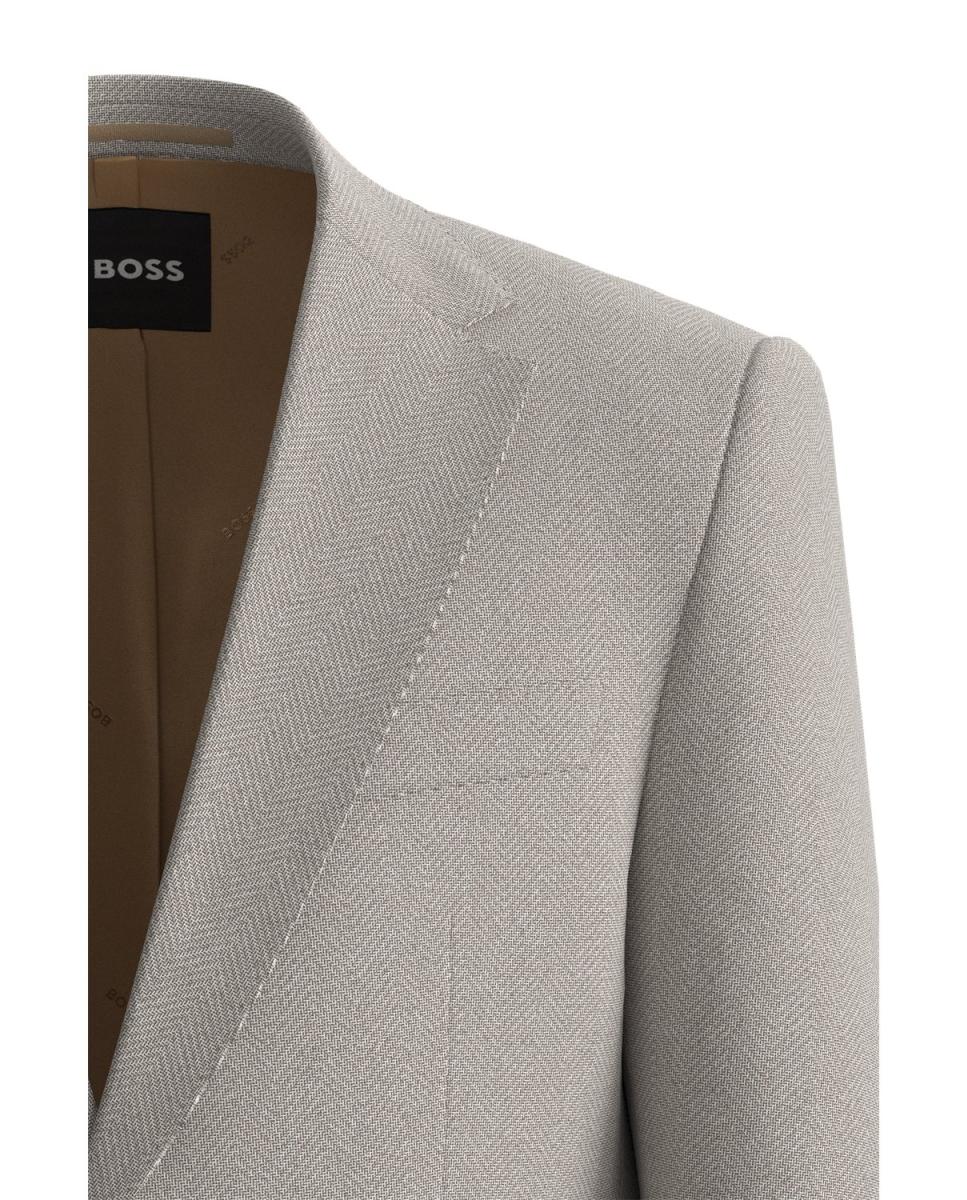 Blazer de Tamanhos Grandes. Bege-4