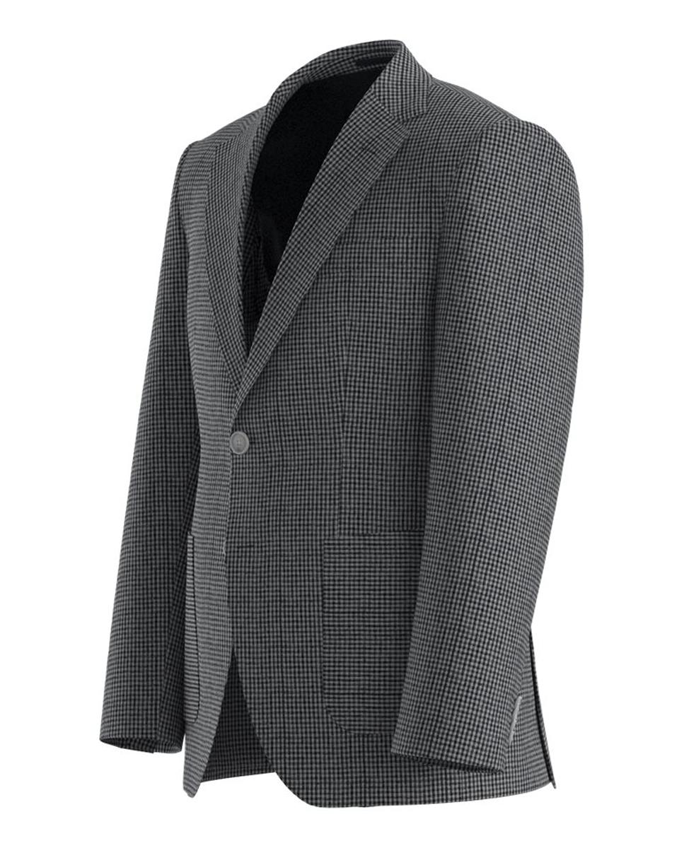 Blazer de Tamanhos Grandes. Azul-3