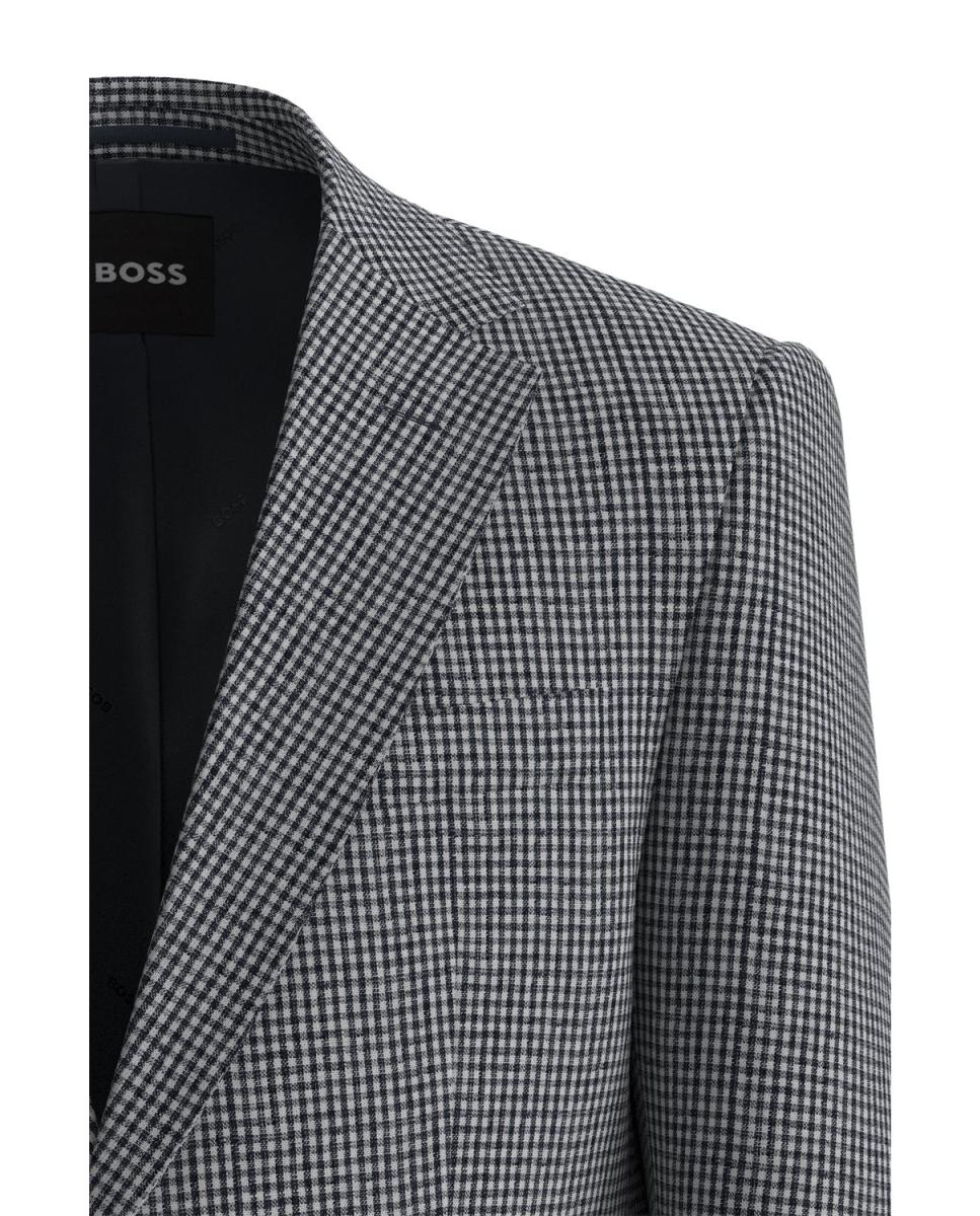 Blazer de Tamanhos Grandes. Azul-4