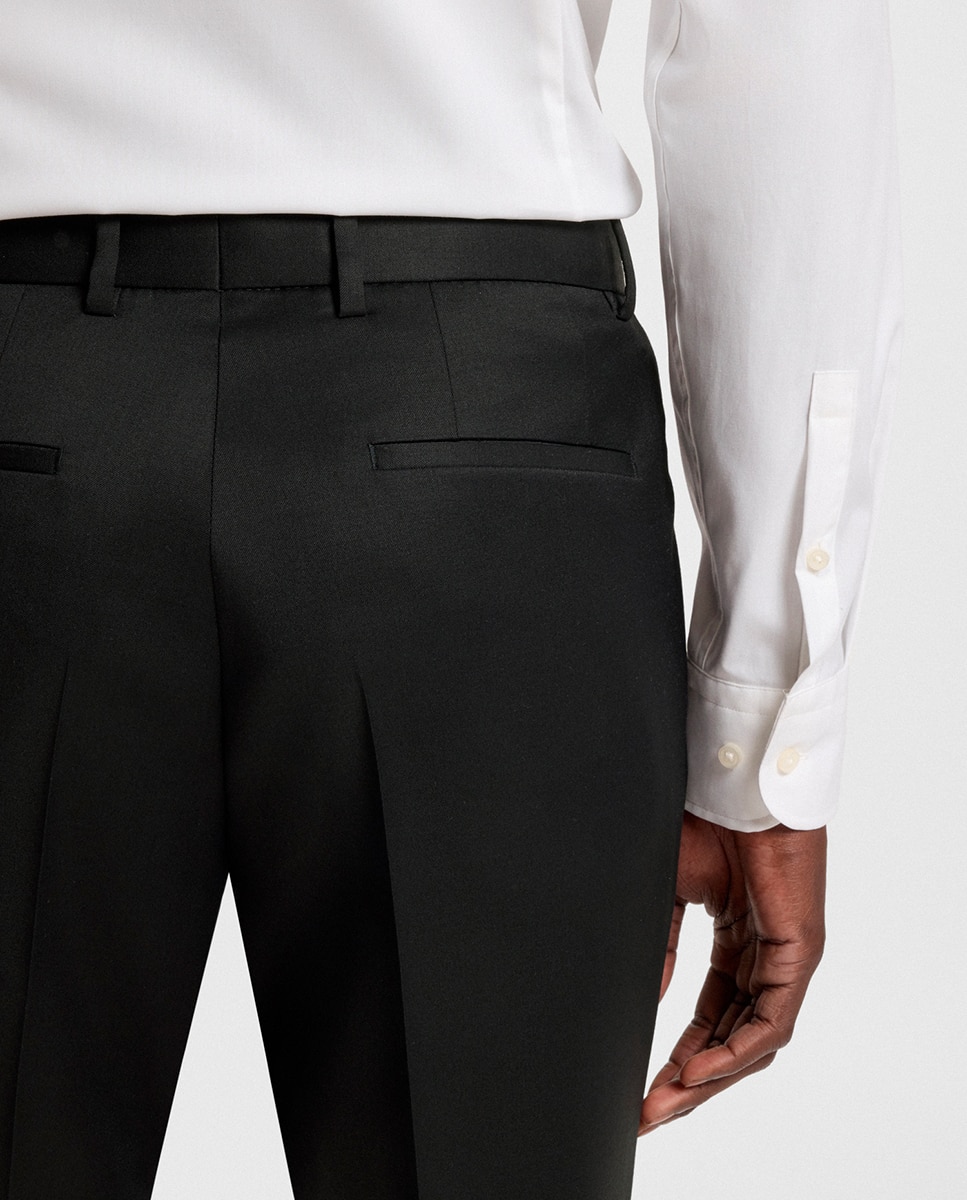 Imagen 2 de Pantalón largo clásico de hombre de tallas grandes. - Boss - Negro Negro