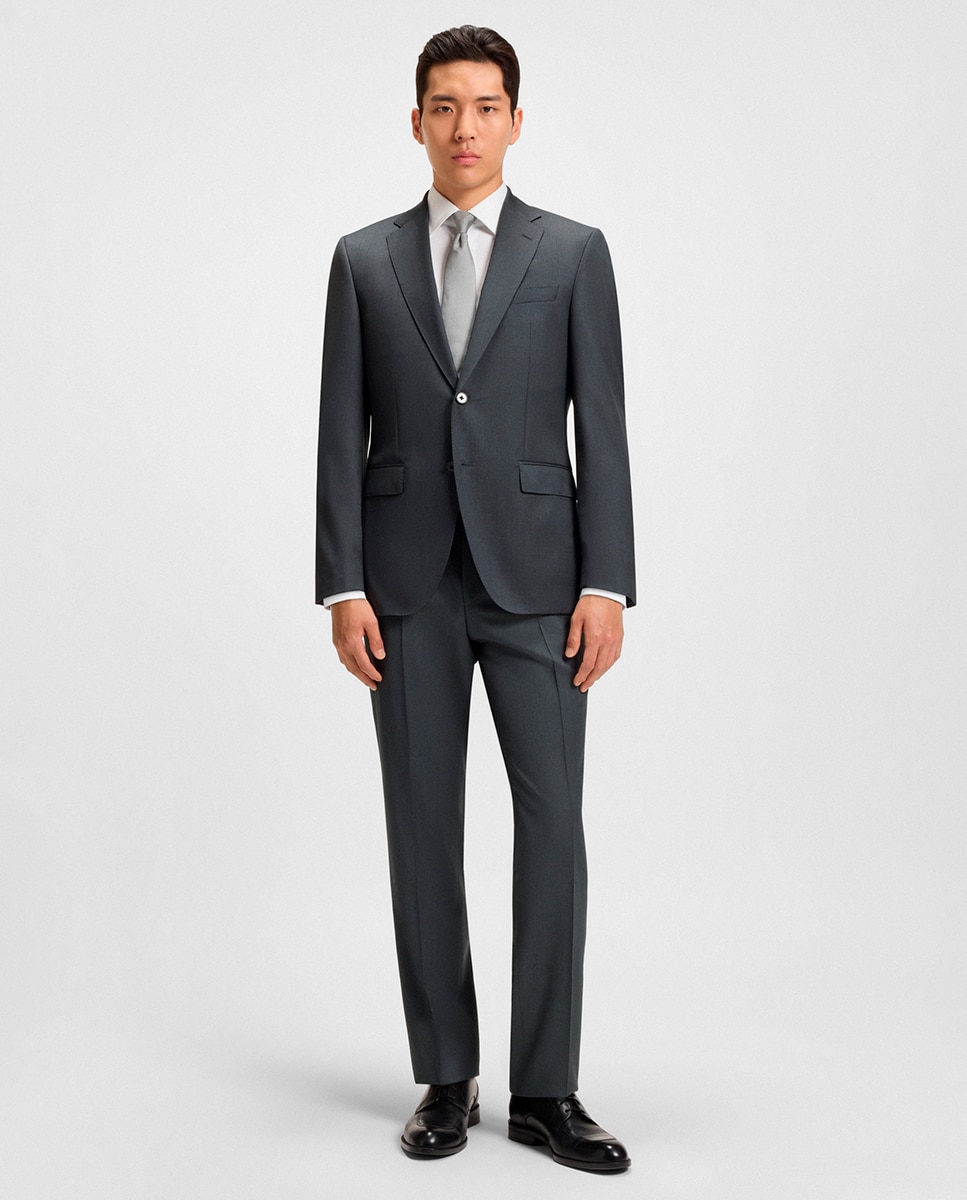 Imagen 1 de Pantalón largo clásico de hombre de tallas grandes. - Boss - Gris Gris