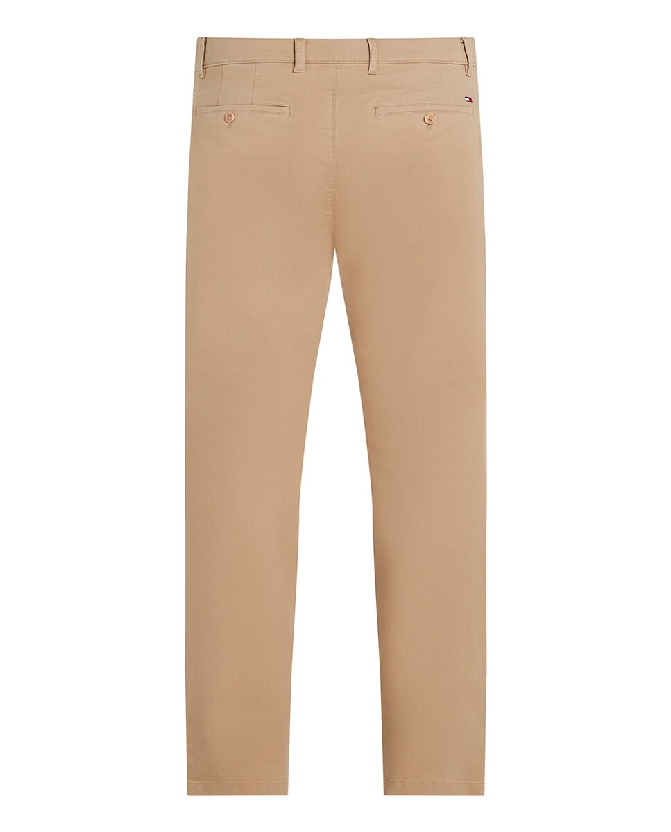 Pantalón de hombre tipo chino fit Denton tallas grandes 40 Beige