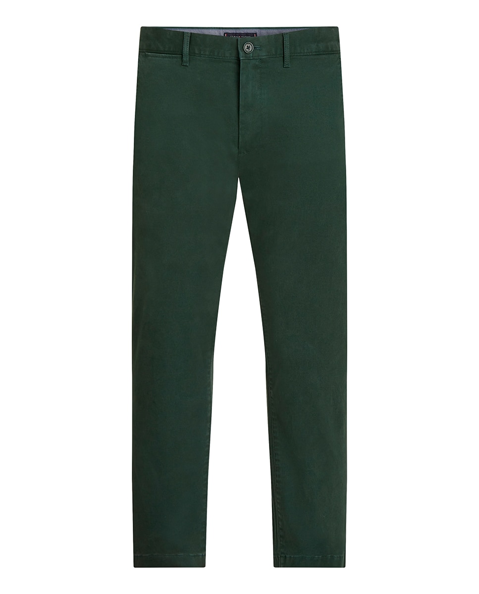 Calças Chino Denton Fit Tamanhos Grandes Verde-escuro-1