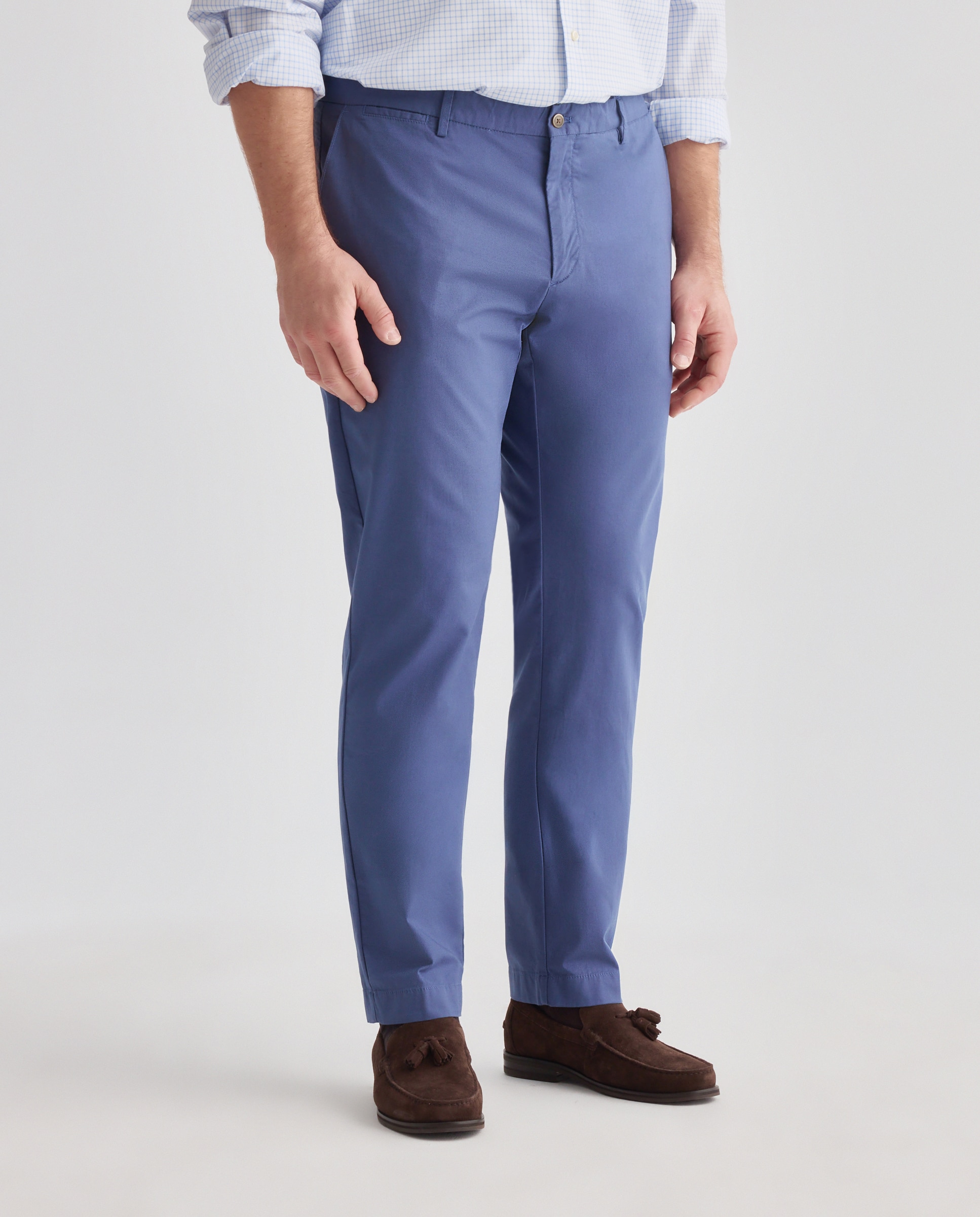 Chino de hombre regular canvas texturizado tallas grandes - Hackett - Azul Azul-2