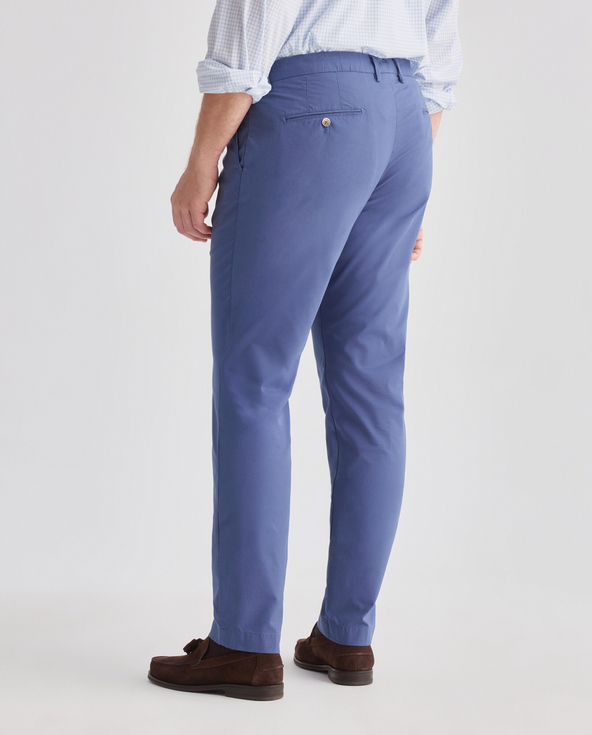 Chino de hombre regular canvas texturizado tallas grandes - Hackett - Azul Azul-3