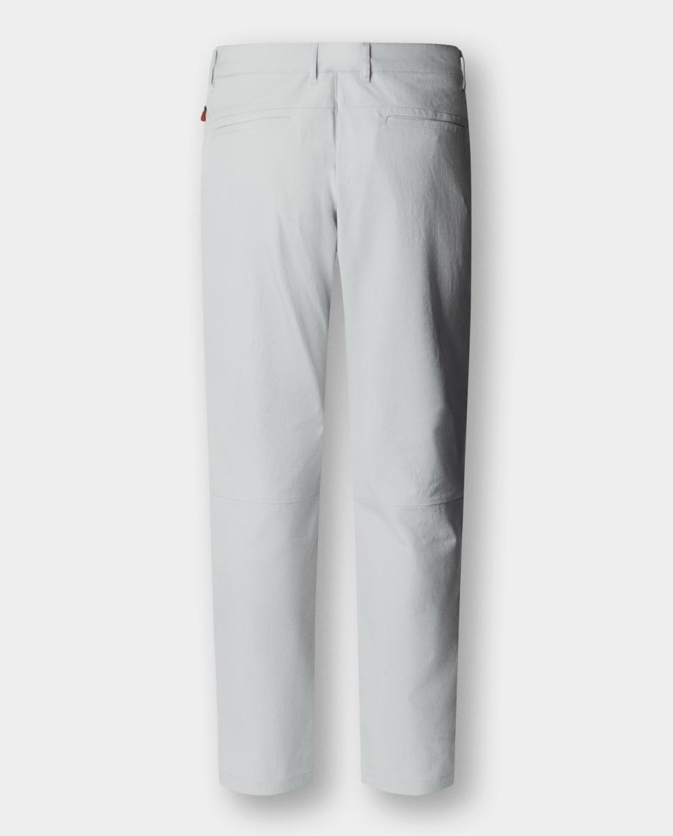 Calças Chino Regular Elásticas Desportivas Tamanhos Grandes Cinzento-claro-5