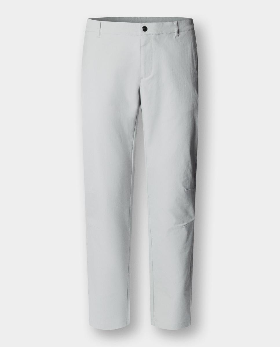 Calças Chino Regular Elásticas Desportivas Tamanhos Grandes Cinzento-claro-6