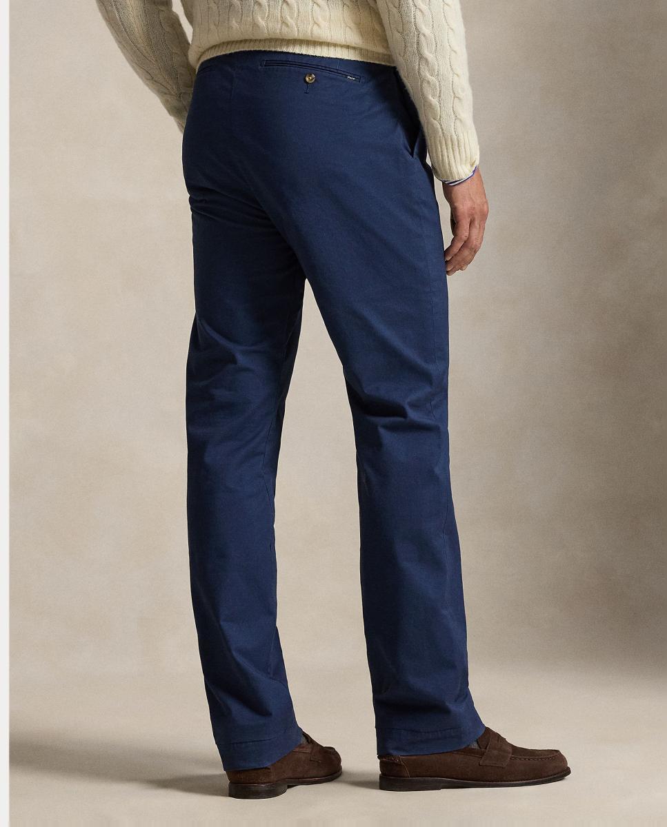 Calças Chino Greenwich Slim Fit Tamanhos Grandes Azul-marinho-4