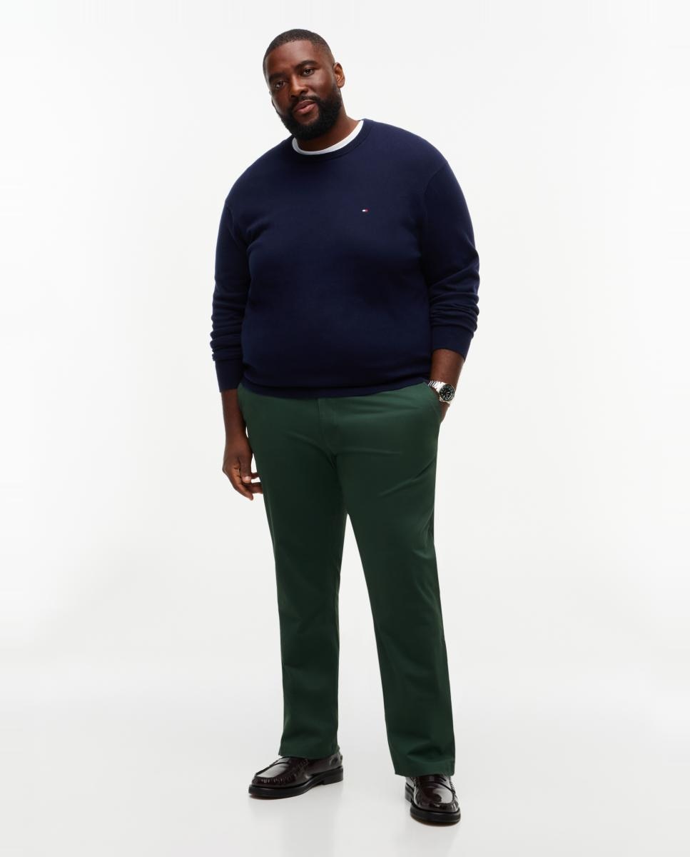 Imagen 0 de Pantalón tipo chino de hombre tallas grandes Verde