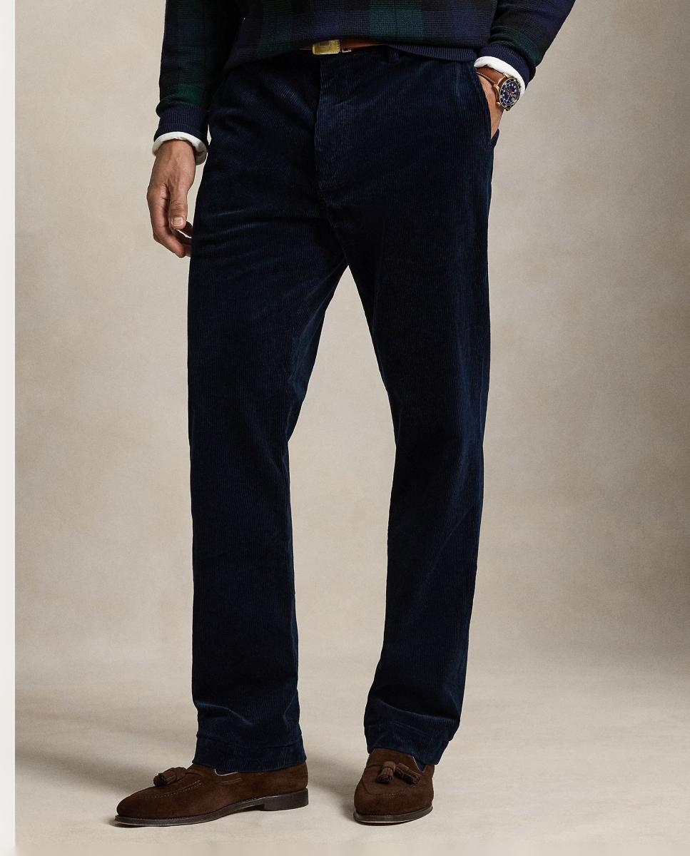 Pantalón de pana elástica de hombre Azul marino aviador - Polo Ralph Lauren - Azul marino Azul marino-3