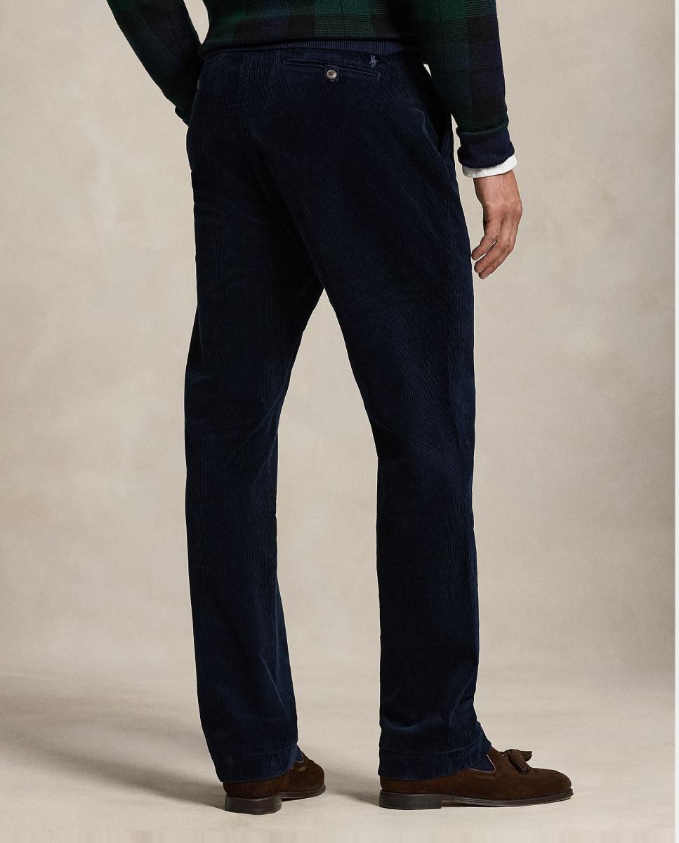 Pantalón de pana elástica de hombre Azul marino aviador - Polo Ralph Lauren - Azul marino Azul marino-4