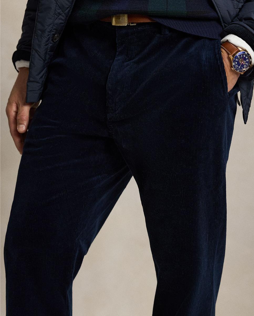 Pantalón de pana elástica de hombre Azul marino aviador - Polo Ralph Lauren - Azul marino Azul marino-5