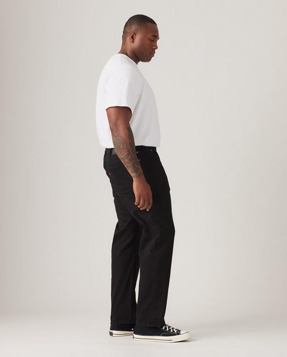 Jeans 502? Taper com Stretch Tamanhos Grandes Preto-4