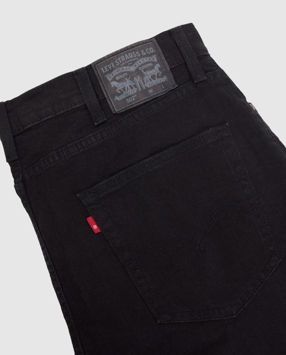 Jeans 502? Taper com Stretch Tamanhos Grandes Preto-6